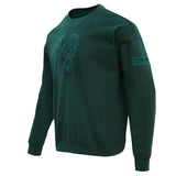 Pro Standard Neutral Pine Milwaukee Bucks Crewneck Sweatshirt - Angled Left Side View