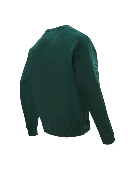 Pro Standard Neutral Pine Milwaukee Bucks Crewneck Sweatshirt - Angled Back Right Side View