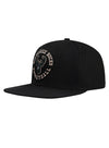 Pro Standard Hybrid Milwaukee Bucks Snapback Hat in Black - Angled Left Side View