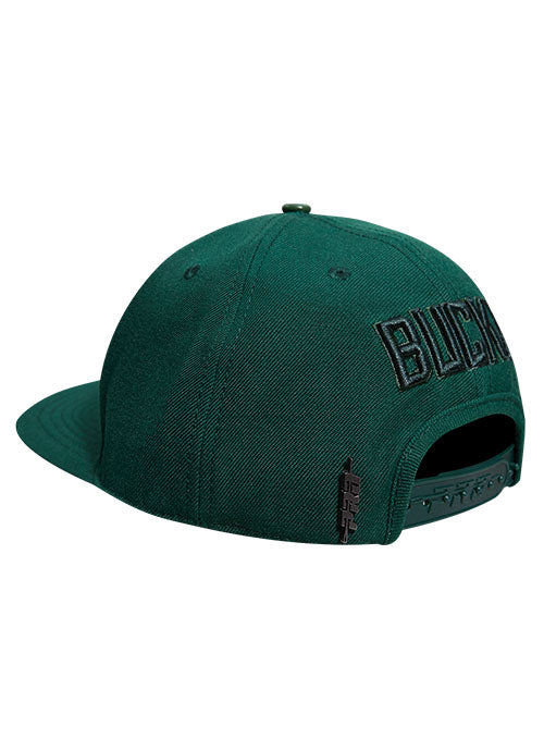 Pro Standard Neutral Pine Milwaukee Bucks Snapback Hat - Angled Back Left View