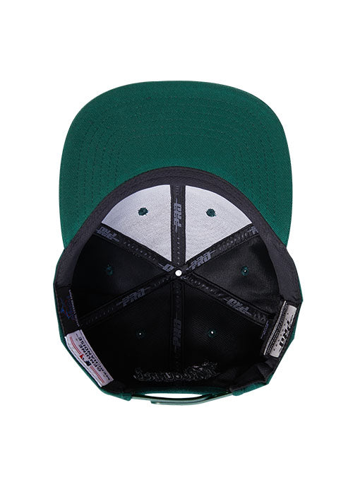 Pro Standard Neutral Pine Milwaukee Bucks Snapback Hat - Underside View