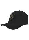 Pro Standard Black And Gold Milwaukee Bucks Adjustable Hat - Angled Left Side View