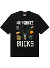 MARKET Claymation Black Milwaukee Bucks T-Shirt