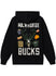 MARKET Claymation Black Milwaukee Bucks Hooded Sweatshirt-back 