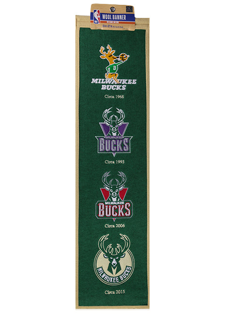 Wincraft Eras Milwaukee Bucks Wool Banner