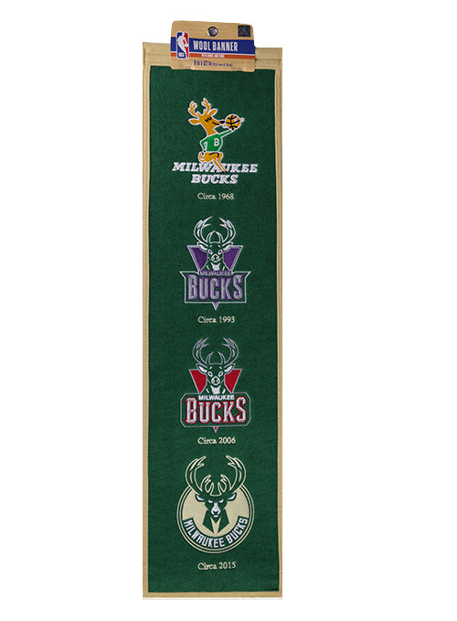 Wincraft Eras Milwaukee Bucks Wool Banner