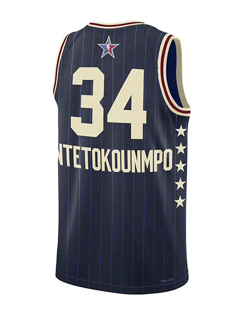 Jordan 2024 All-Star Giannis Antetokounmpo Milwaukee Bucks Swingman Jersey- back 