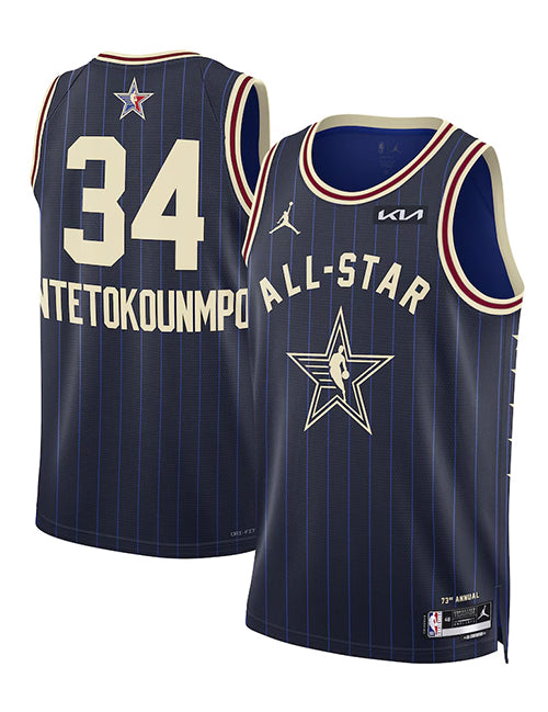 Jordan 2024 All-Star Giannis Antetokounmpo Milwaukee Bucks Swingman Jersey-collage