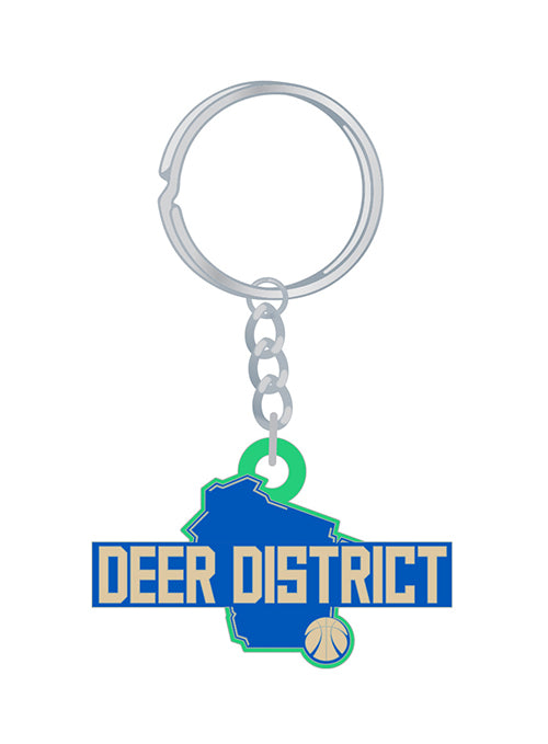 Pro Specialties Group 2023-24 City Edition Deer District Milwaukee Bucks Metal Keychain