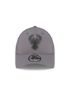 New Era 9Forty Waxed Cotton Milwaukee Bucks Adjustable Hat-front 