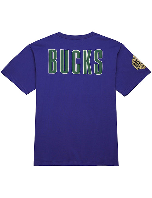 Mitchell & Ness Premium Vintage Milwaukee Bucks T-Shirt-back 