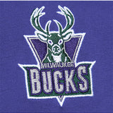 Mitchell & Ness Premium Vintage Milwaukee Bucks T-Shirt-left chest embrodery