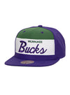 Mitchell & Ness Retro Sport Vintage Milwaukee Bucks Snapback Hat