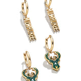 Baublebar Icon Milwaukee Bucks Earring Set