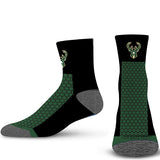 For Bare Feet Box Out Icon Milwaukee Bucks Quarter Socks