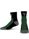 For Bare Feet Box Out Icon Milwaukee Bucks Quarter Socks