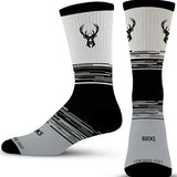 For Bare Feet Elevate Tonal Milwaukee Bucks Crew Socks