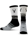 For Bare Feet Elevate Tonal Milwaukee Bucks Crew Socks