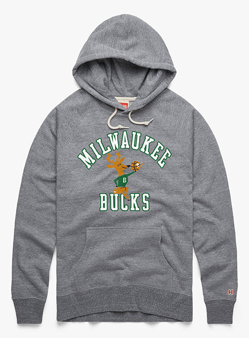 Homage HWC '68 Grey Milwaukee Bucks Hooded Sweatshirt