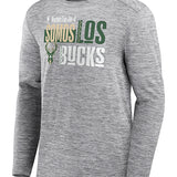 Fanatics Warmup On-Court Noches 2024 Long Sleeve T-Shirt-front