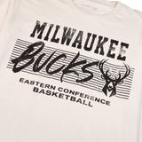 Sportiqe Bingham Milwaukee Bucks Logo Conference T-Shirt-close up