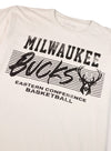 Sportiqe Bingham Milwaukee Bucks Logo Conference T-Shirt-close up