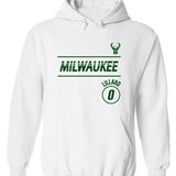 Item Of The Game Damian Lillard Rhythm Milwaukee Bucks Hooded Sweatshirt- front 