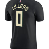 Jordan 2022 Statement Edition Damian Lillard Milwaukee Bucks T-Shirt- back