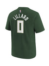 Youth Nike Icon Edition Damian Lillard Milwaukee Bucks T-Shirt