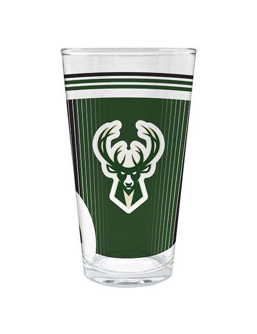 Great American Products 16oz Cool Vibes Milwaukee Bucks Pint Glass- front  