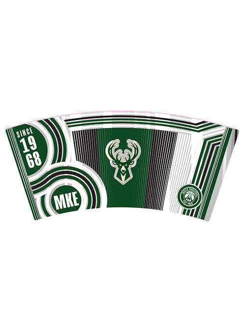 Great American Products 16oz Cool Vibes Milwaukee Bucks Pint Glass-fanned