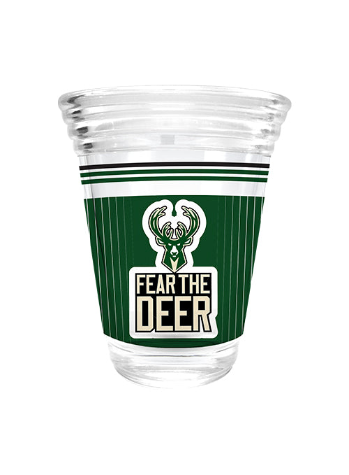 Great American Products 2oz Cool Vibes Milwaukee Bucks Shot Glass- front 