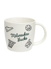 Logo Brand 18oz Milwaukee Bucks Playmaker Mug-side 1