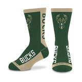 Youth For Bare Feet MVP Milwaukee Bucks Crew Socks