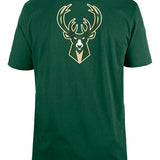 New Era Wordmark Front Milwaukee Bucks T-Shirt-back