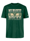 New Era Sport Night Green Milwaukee Bucks T-Shirt-front