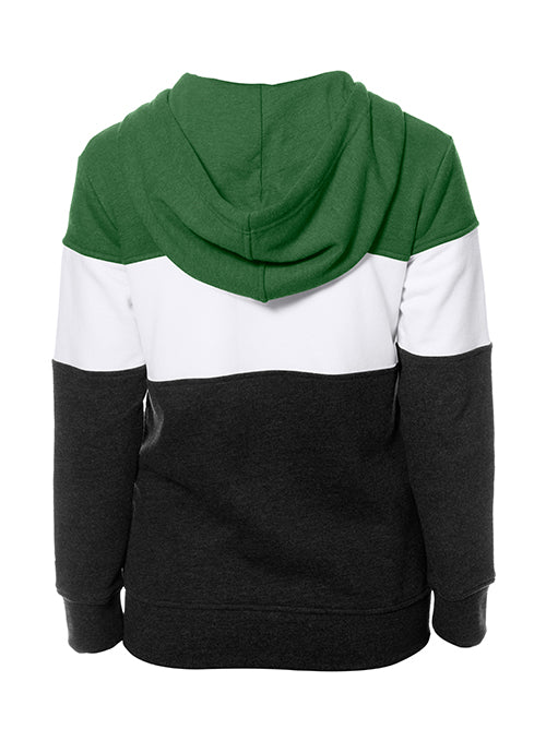 Women's New Era Milwaukee Bucks Tri-Color Full Zip Hooded Sweatshirt-back