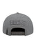 Pro Standard Neutral Grey Wool Milwaukee Bucks Snapback Hat-back