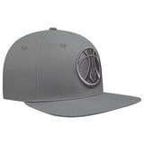 Pro Standard Neutral Grey Wool Milwaukee Bucks Snapback Hat-angled right