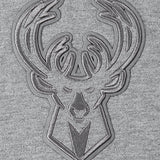 Pro Standard Neutral Grey Milwaukee Bucks T-Shirt-chest logo