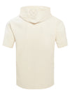 Pro Standard Neutral Cream Milwaukee Bucks Short Sleeve Hooded Sweatshirt-back 