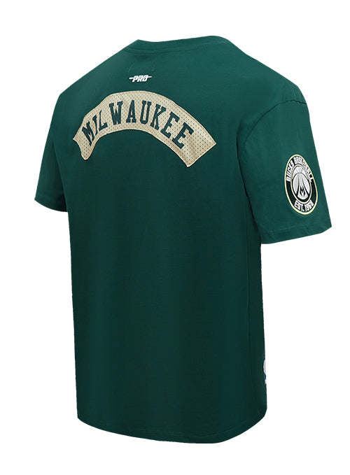 Pro Standard Made To Play Green Milwaukee Bucks T-Shirt-back 