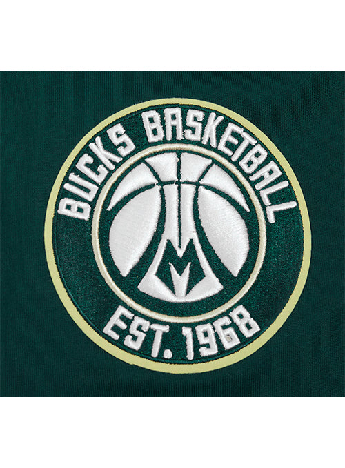 Pro Standard Made To Play Green Milwaukee Bucks T-Shirt-shoulder patch 