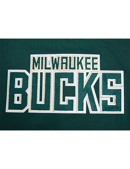 Pro Standard Green Milwaukee Bucks Short Sleeve Jacket-back 