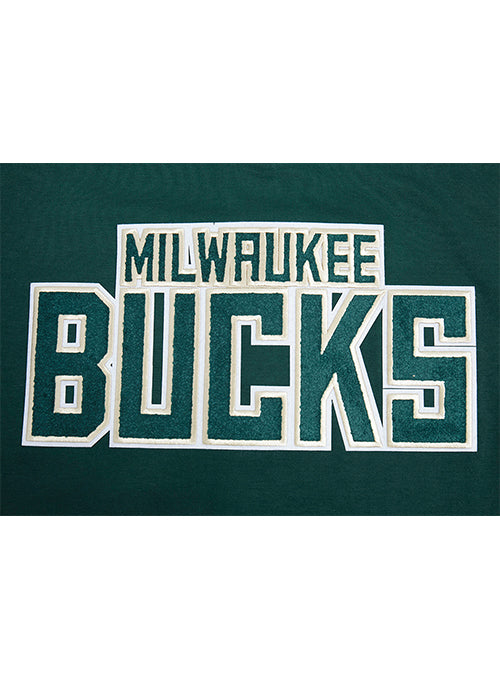 Pro Standard Green Milwaukee Bucks Short Sleeve Jacket-back 