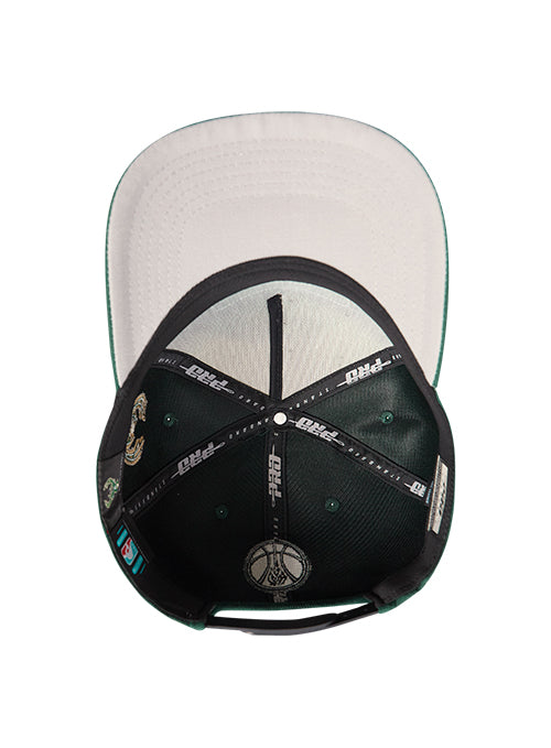 Pro Standard Club Member Badge Milwaukee Bucks Snapback Hat-underbill