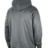 Nike On-Court Spotlight 2024-25 Grey Milwaukee Bucks Hooded Sweatshirt-back