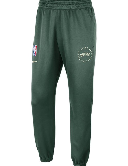 Nike On-Court Showtime 2024-25 Fir Milwaukee Bucks Jogger Sweatpants-front