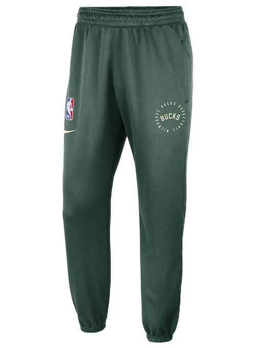 Nike On-Court Showtime 2024-25 Fir Milwaukee Bucks Jogger Sweatpants-front