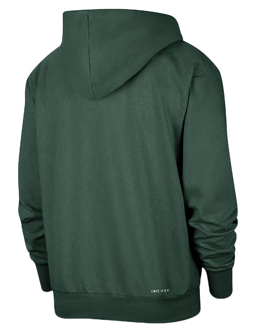 Nike Standard Issue Courtside Fir Milwaukee Bucks Full Zip Hooded Sweatshirt-back